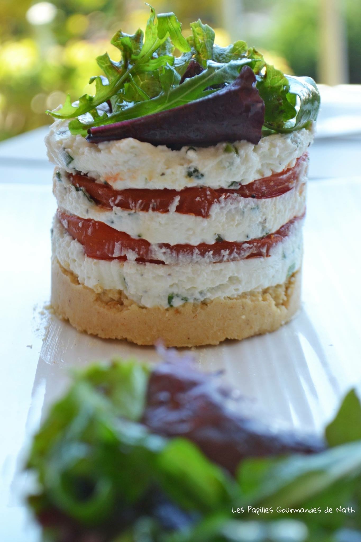 Cheesecake Tomate fromage de chèvre frais