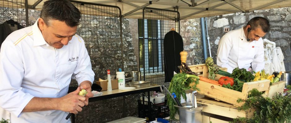 Démonstration Fête du Miel à Mouans-Sartoux des Chefs Franck Cicognola et Laurent Poulet autour du Miel