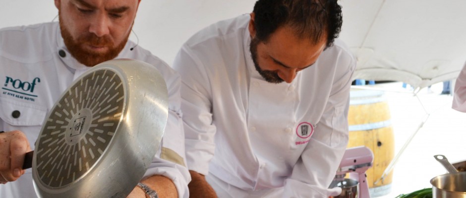 Les Vendanges Etoilées Démonstration des Chefs Fabricio Delgaudio et Arnaud Tabarec