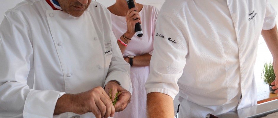 Vendanges Etoilées 2017 Démonstration des Chefs Philippe Joannes et Dimitri Droisneau